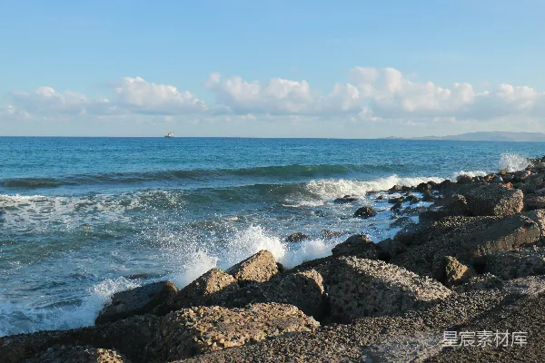 高清摄影 岩石海岸上的一片海景