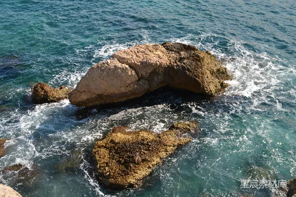 高清摄影 米色海岸岛