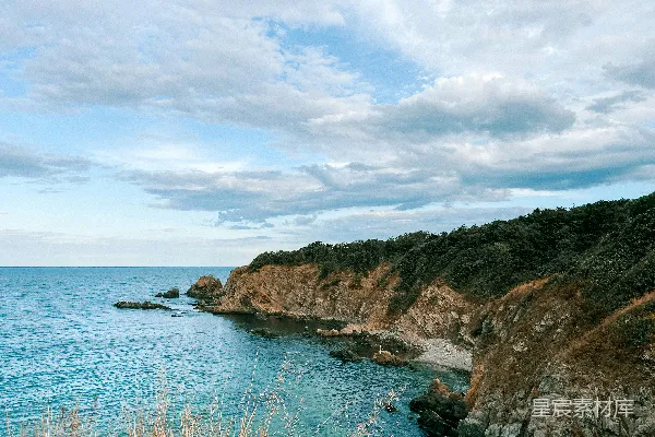 高清摄影 悬崖上的海景