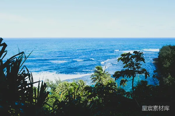高清摄影 山顶上的海景一览