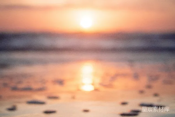 高清摄影 日落海滩 shore的倒影