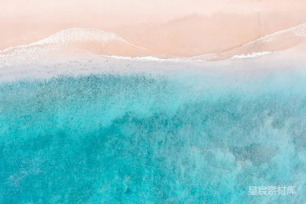 高清摄影 蓝白相间的海浪