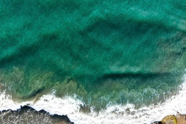 高清摄影 白天的海滩俯视图