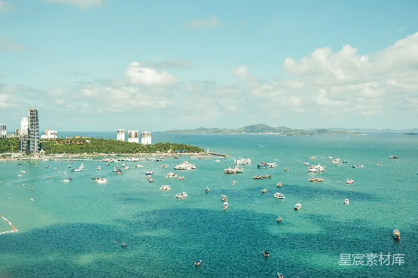 高清摄影 海滩上的人们在白天