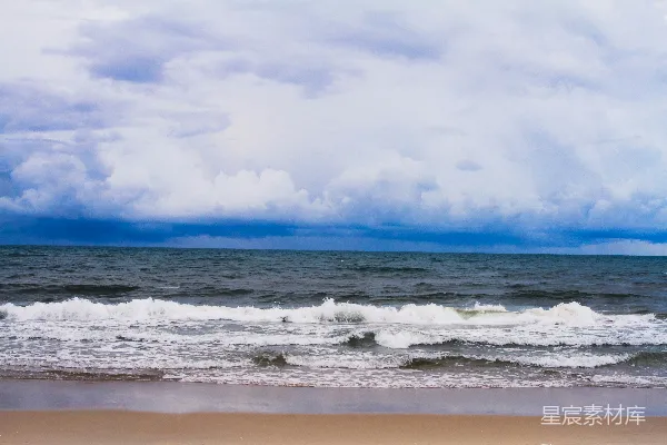 高清摄影 海滩上看海景