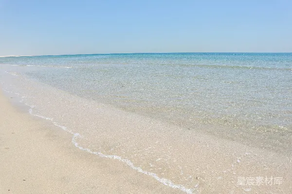 高清摄影 海滩上看海景