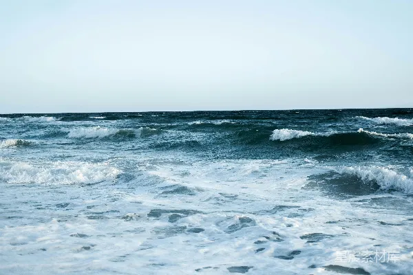 高清摄影 海滩上的波浪