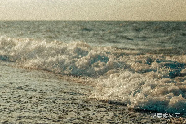 高清摄影 海滩上的波浪