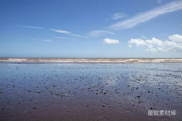 高清摄影 海滩上看海景