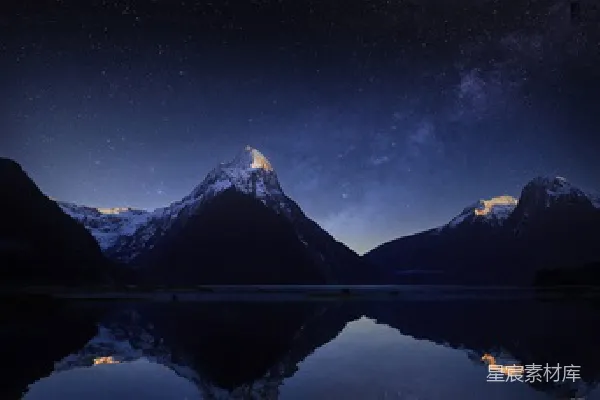 星空下的雪山(风景动态壁纸)