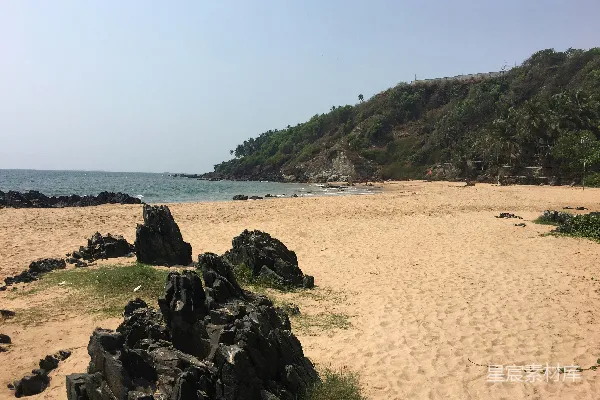 高清摄影 海边的一片沙滩