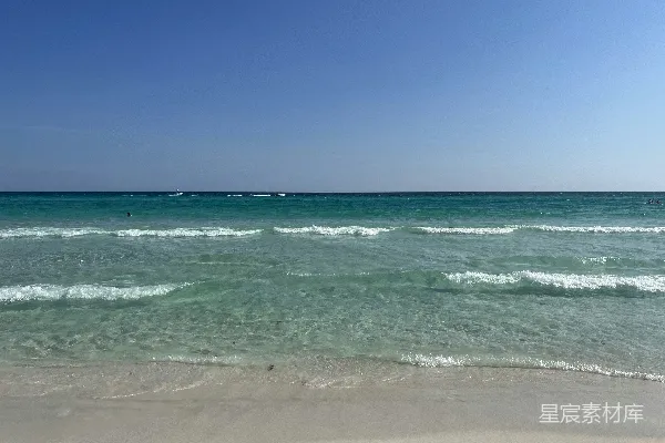 高清摄影 海滩上看海景