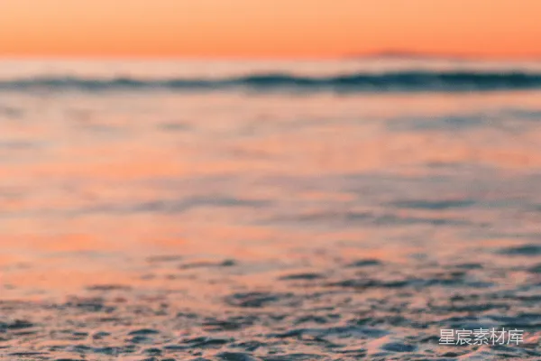 高清摄影 夕阳下的水域
