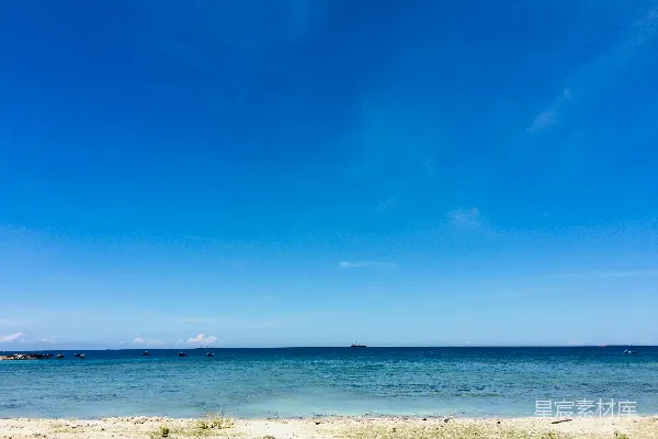 高清摄影 海滩上的蓝天