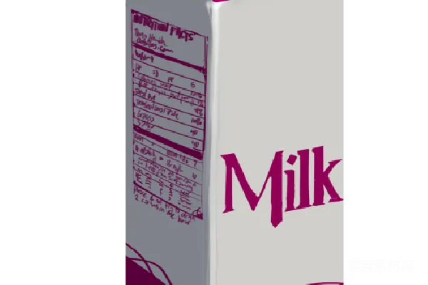 元素素材 牛奶