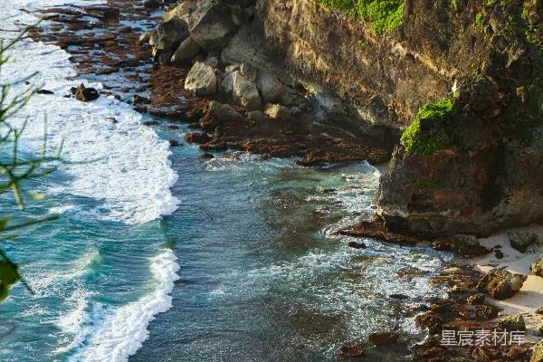 高清摄影 悬崖顶部的海景