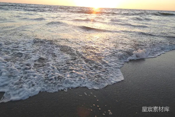 高清摄影 海滩上的波浪