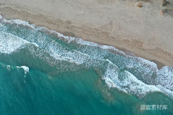 高清摄影 海滩和海洋的空中俯瞰图