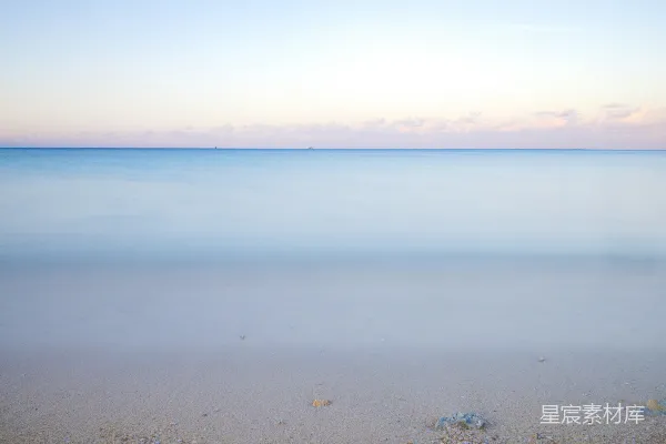 高清摄影 沙滩上眺望的大海景色