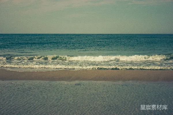 高清摄影 海滩上看海景