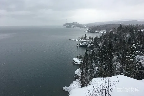 高清摄影 雪崖