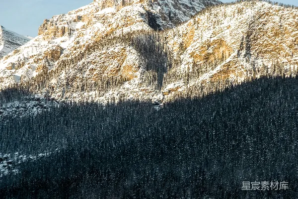 高清摄影 有雪的山