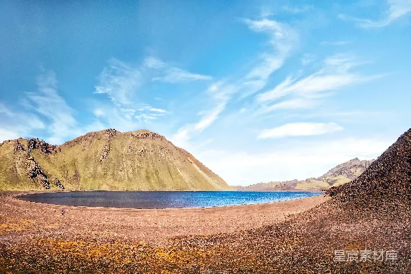 高清摄影 山峰近水