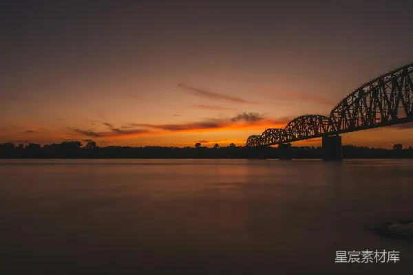 高清摄影 水上的桥