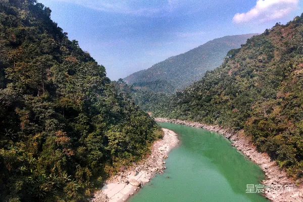 高清摄影 绿山碧水风景