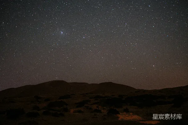 高清摄影 夜空繁星点点，沙漠 landscapes backdrop