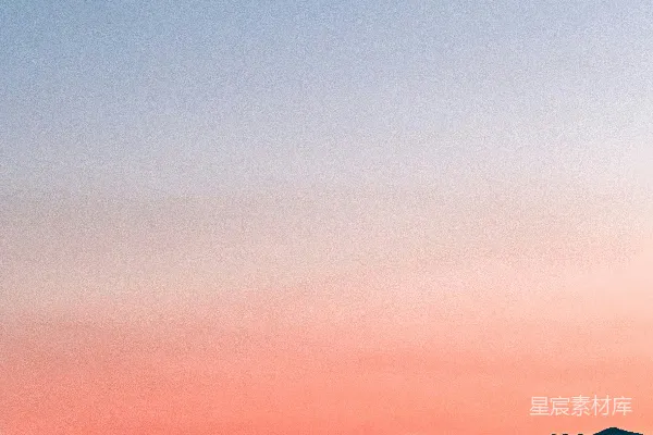 高清摄影 夕阳下的山影