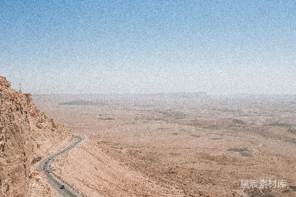 高清摄影 沙漠中的路