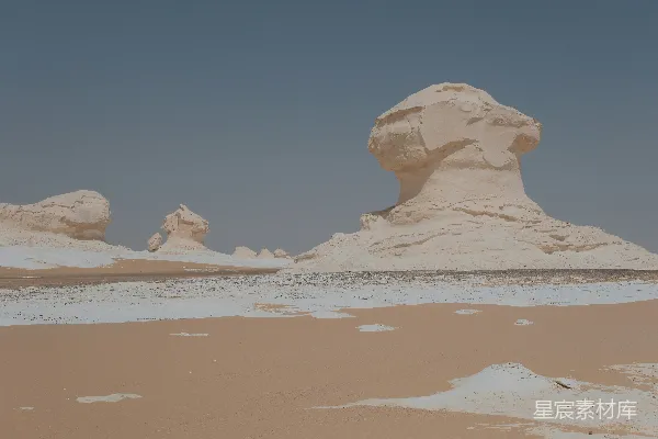高清摄影 沙漠中一块巨大的岩石 formations
