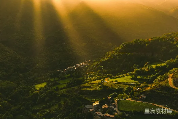 高清摄影 有树和一条河的风景