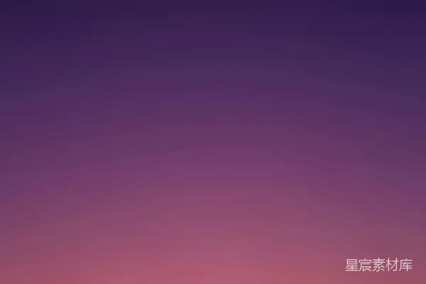 高清摄影 白昼蓝橙色的天空