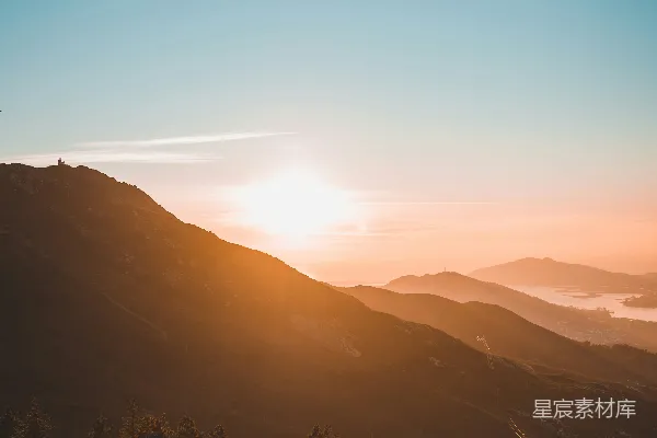 高清摄影 金秋时节的山峦