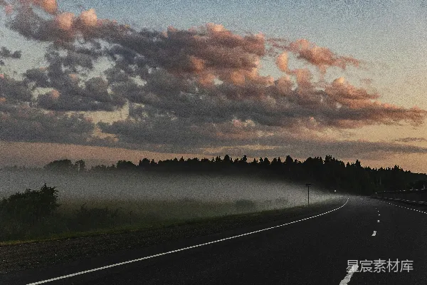 高清摄影 黑色道路