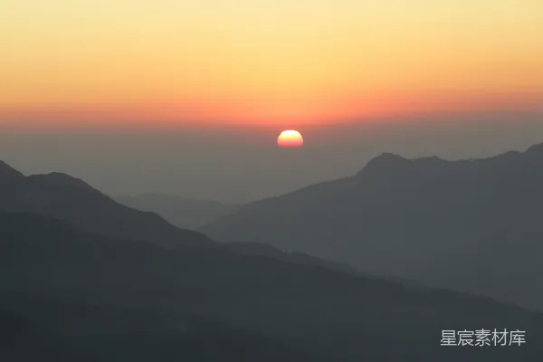 高清摄影 日落余晖