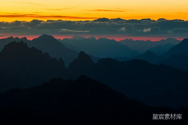 高清摄影 山景的轮廓
