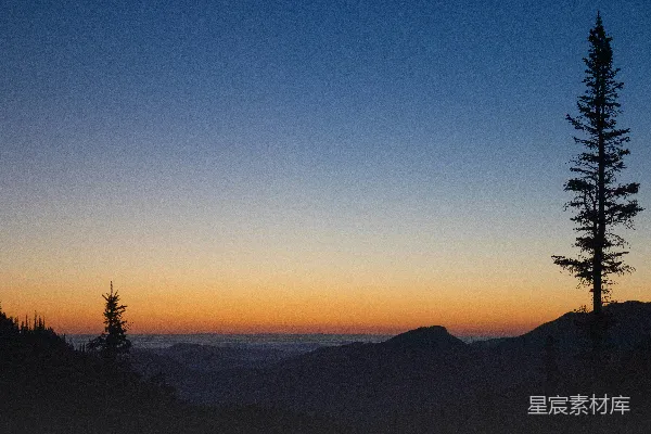 高清摄影 山的轮廓