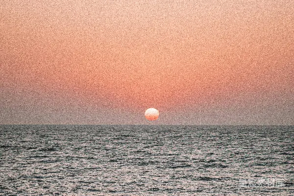 高清摄影 海边的黄金一小时