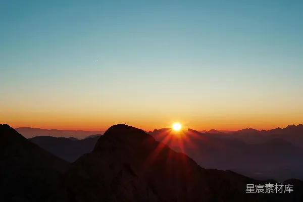 高清摄影 山的轮廓