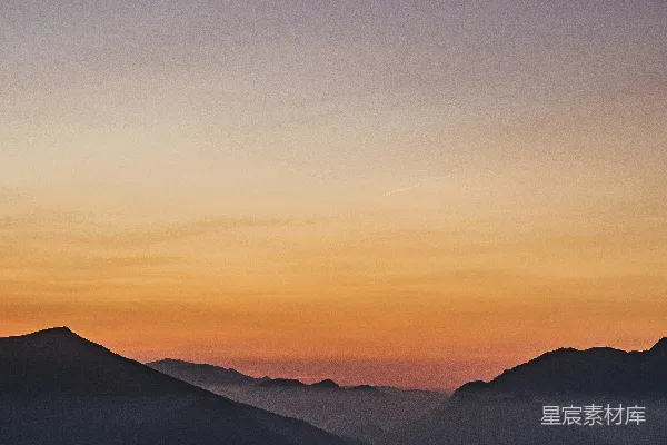高清摄影 夕阳的空中俯瞰