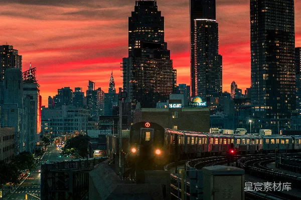 高清摄影 城市夜景 skyline