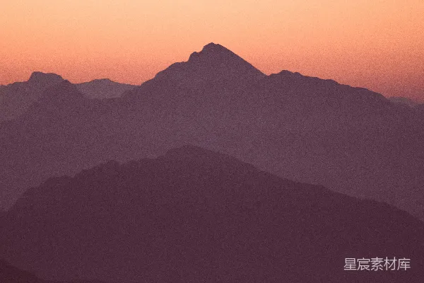 高清摄影 山的轮廓摄影