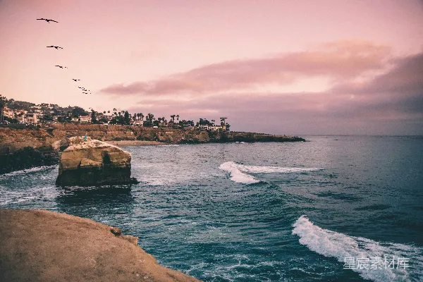 高清摄影 金色时光里的水体