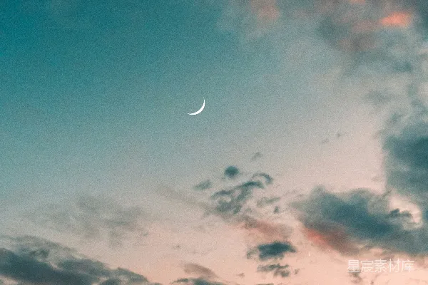 高清摄影 绿色和橙色的天空