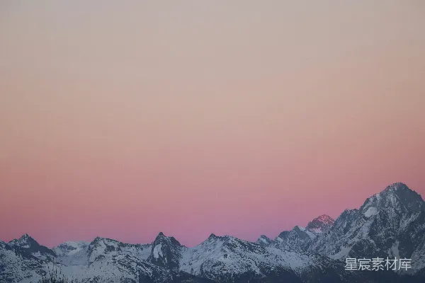 高清摄影 雪山全景摄影