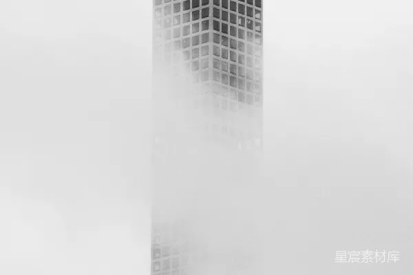 高清摄影 灰色的混凝土建筑下的蓝天