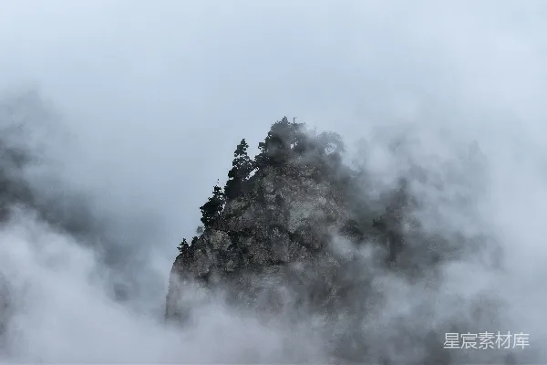 高清摄影 山中云绕